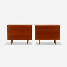Florence Knoll, cabinets, pair, 1948, maple