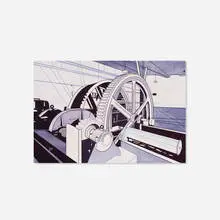William Steiger, Purple Turbine, 2007, oil on linen
