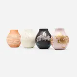 Hella Jongerius, vessels, set of four, 2005, glazed stoneware