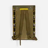 Red Lion Cabinet Co., US Army backpack frame, 1944, lacquered wood, canvas, rope, steel