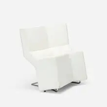 Konstantin Grcic, Chaos chair, 2001, leather, chrome-plated steel