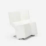 Konstantin Grcic, Chaos chair, 2001, leather, chrome-plated steel