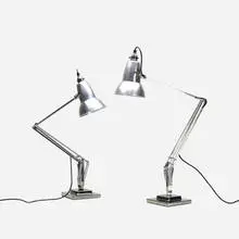 Anglepoise lamps, pair by George Carwardine, aluminum, chrome-plated steel, sold Jul 2016