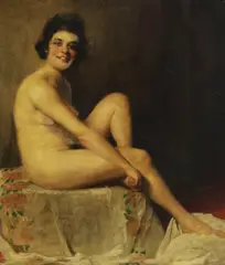 Untitled by Charles Joseph Watelet, seated Oil on canvas 106 x 90cm Provenance: Stanhoe Hall, sold Jul 2020