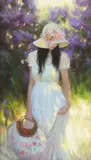 Maria Boohtiyarova, Untitled, oil on canvas 91 x 51cm