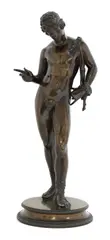 Untitled by Praxiteles, bronze, on a waisted circular base, sold Jul 2020