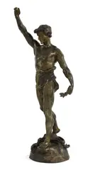 Untitled by Marcel Debut, patinated bronze, on a naturalistic base, sold Jul 2020