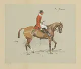 called 'Snaffles' Charles Johnson Payne, Untitled, called 'Snaffles' (1884-1967) 'A bruiser' lithograph with hand colouring