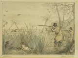 Henry Alken Sr, Untitled, pencil and watercolour 9 x 12cm (4)