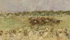 Walter John Beauvais, Untitled, oil on canvas 45 x 76cm .