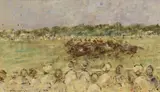 Walter John Beauvais, Untitled, oil on canvas 45 x 76cm .