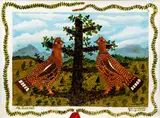 William H. West, PA Grouse, 1975, gouache and acrylic on canvas board