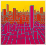 Roy Ahlgren, Urban Space, undated (c.1970s), serigraph on paper