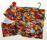 Joanne Bates, Sassy Red and Jazz, 1993, monotype print with collage