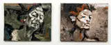A Pair of Portraits: The Gray Areas of Life AND Self Portrait 1-06 by Donna Hollen Bolmgren, oil on canvas, 2009 and 2006, both, offered Feb 2021