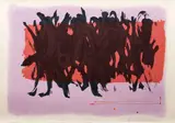 Dan Christensen, Shanidar and Kansas City, serigraphs printed in colors, 27 x 39 inches and slightly smaller, both
