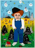 Howard Finster, I seen Angels, undated (c.late 1980s), lithograph