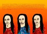 Howard Finster, Mona Lisa, 1989, screenprint