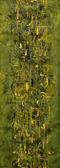 George Passmore, Untitled (Abstract Tower), 1954, color, woodcut