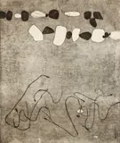 Untitled Abstract by Abraham Hankins, woodcut on paper, undated (c.1940s or 1950s), offered Feb 2021