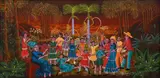 The Party by Dumerlus Jeune, 2006, acrylic on canvas, offered Feb 2021