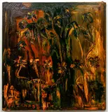 John Kazann, Untitled Mid-Century Abstract, 1953, oil on canvas