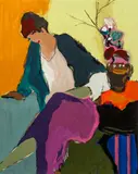 Itzchak Isaac Tarkay, Seated Woman
