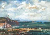 Regis Francois Gignoux, View of the Coast of Normandy, c.late 1870s