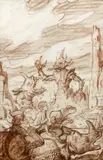 Tim Hildebrandt, Fantasy Drawing, charcoal drawing