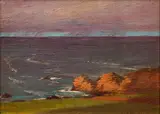 The California Coast by Lee Fritz Randolph, 1905, oil on canvas board, offered Dec 2020
