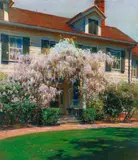 Andrey Avinoff, Wisteria Door Front, color