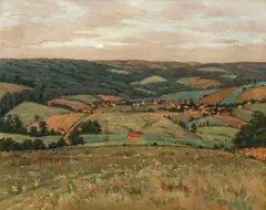 William Anderson Coffin, Stoystown Valley, PA (near Ligonier), 1909, oil on canvas