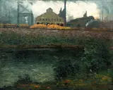 Aaron Harry Gorson, Industrial Embankment along The River, undated