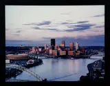 Clyde Hare, Warm Glow on Pittsburgh at Dusk, 1993, color, photograph