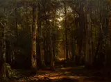 George Hetzel, Walking in The Forest, Mother and Child