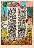 Pierre Alechinsky, with Dotremont, Christian (Belgian 1922-1979), Seismographic Brew (Brassée sismographique), 1972, collotype and