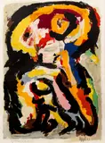 Karl Appel, Ivresse, 1963, lithograph printed in colors, 29 9/10 × 22 1/5 inches, pencil