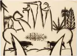 José Bedia Valdés, Doubles, 1994, working proof state