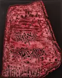Moshe Castel, Stele Rouge, 1964, oil and basalt on canvas
