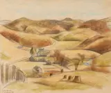 Early Spring by James Edward Davis, 1933, pastel and graphite on paper, offered Dec 2020