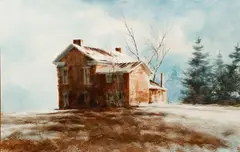 Middleburgh Heights by Frederick Graff, watercolor, offered Dec 2020