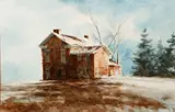 Middleburgh Heights by Frederick Graff, watercolor, offered Dec 2020