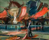 Jean Hélion, Luxembourg ( Gardens), 1965, oil on canvas