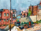 Henry Koerner, Abandoned Car near Duquesne, Hill District