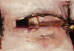 GTW #6 by Tom Lieber, 1986, oil and mixed media on paper, offered Dec 2020