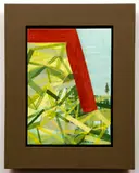 Clayton Merrell, Road Flower on the Euphrates, 2005 and Overhang, 2005, tempera on board with hand painted