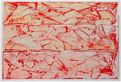 Kenneth Noland, Grey, 1990, lithograph printed in colors on Guarro paper