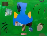 Elise Rugolo, Shake It Off, 2013, painted paper, collage and mixed media