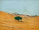 Egypt by Arthur Clark, 1925, oil on artist's board, offered Oct 2020