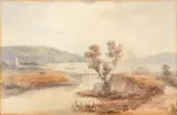 Regis Francois Gignoux, On the Rhone (Old Style)